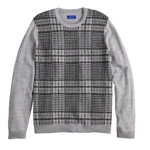 Men's Apt. 9* Merino Wool Blend Pattern Sweater size small New with tags